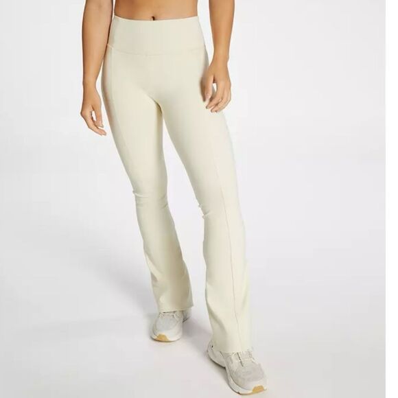 CALIA by Carrie Underwood Sculpt Flare Zipper Ankle Cream Legging Pant L XXL - Picture 1 of 5